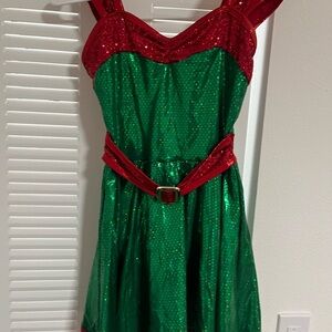 Wish Red and Green Sequin Dress dance costume